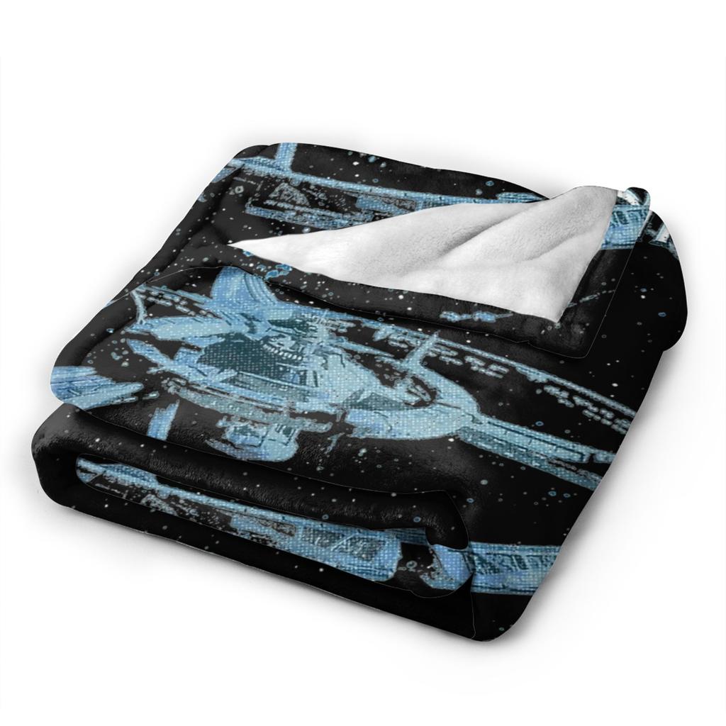 Stars Treks Deep Space Nine Space Blanket Fleece  Multi-function Lightweight Thin Throw Blanket for Bed Couch Bedspread