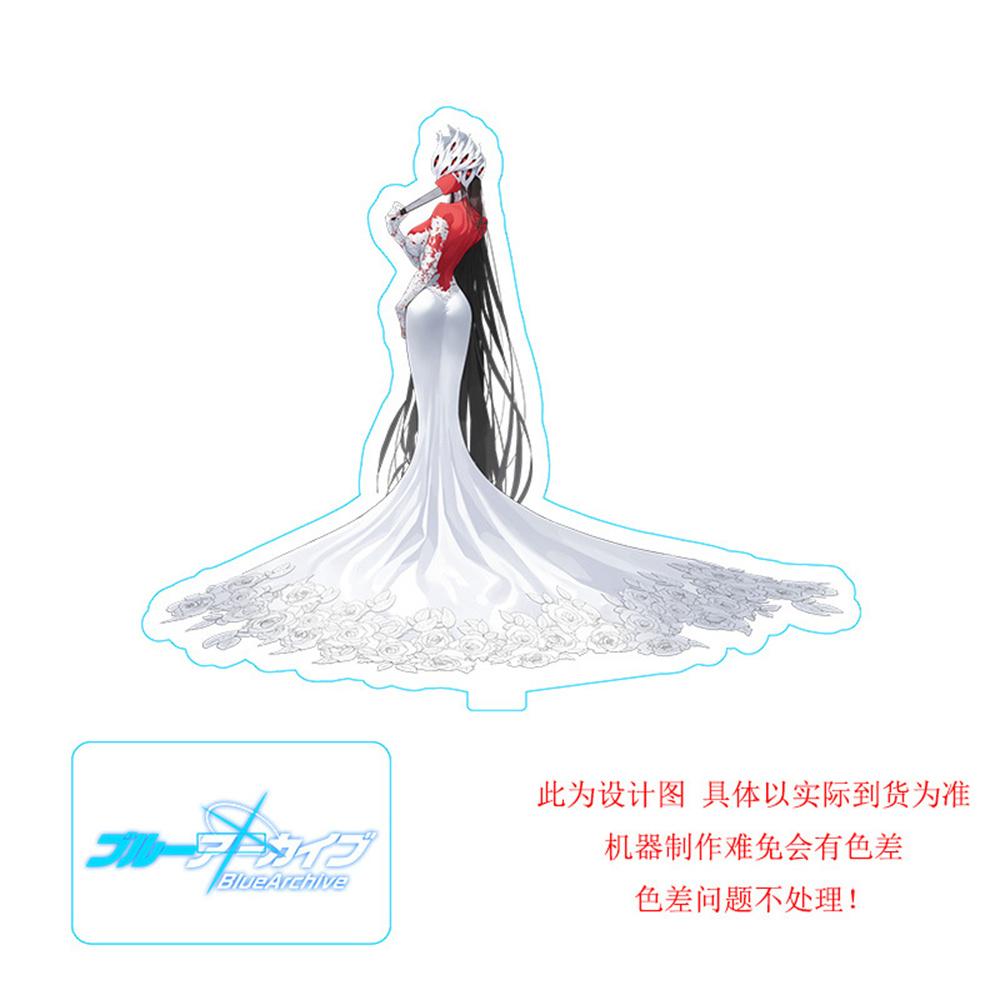 Hot Anime Blue Archive Takanashi Hoshino Cosplay Game Acrylic Action Figure Stand Model Toy Decor Prop Fans Collection Gift