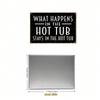 Vintage Hot Tub Metal Sign 8x12 Inch, Funny Bathroom Decor, Black & White Wall Art for Bedroom Living Room Bar Outdoor
