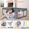 BQKOZFIN Baby Circle Rectangular Compact with Door Large Playpen Baby Playpen Suction Cup Mesh Type Washable Storage Bag Included Indoor and Outdoor