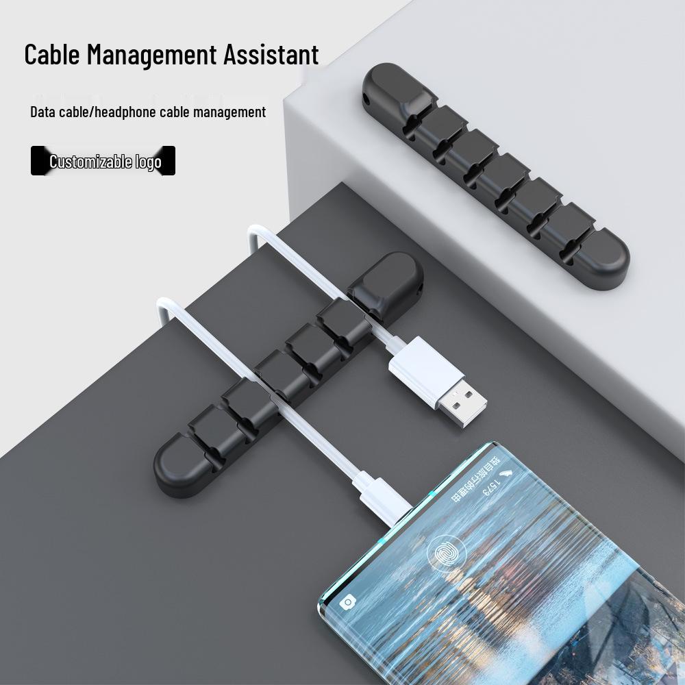 Silikon Cartoon Kabel Organizer - Selbstklebender Desktop Kabelclip Wickler