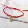 Chinese Style Lucky Red Rope New Year Fortune Bracelet Cute Snake Year Bracelet  Women