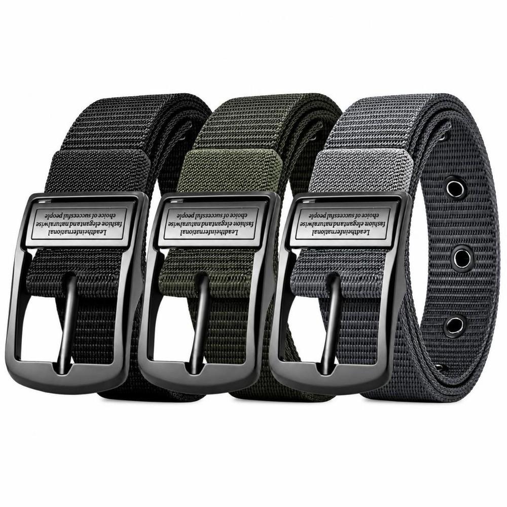 Durable Canvas Nylon Belt Plastic Buckle Quick Release Belt Lightweight Work Belt  Everyday Wear