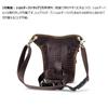 Whatna Cow Leather Shoulder Bag for Men and Women Riding Waist Bag Waist Pouch Motorcycle Crossbody Bag Rider Bag Small Backpack Mini Crossbody Chest