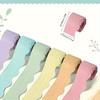 Colored Scalloped Border Trim for Bulletin Boards Paper Decoration Strip, Perfect for Classroom & Room Decor, DIY Crafts