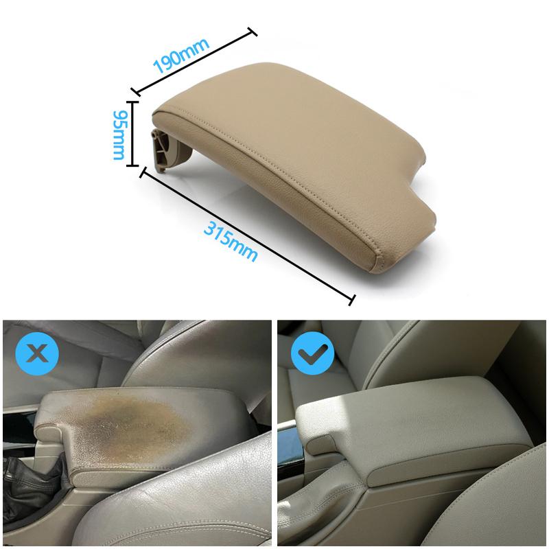 LHD Central Console Storage Box Armrest Case Leather Cover For BMW 3 Series E90 E91 E92 E93 318 320 325 328 2005-2012