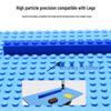16x32 Hole MOC Base Plate: Wooden Wall Figure & Interlocking Building Blocks Board
