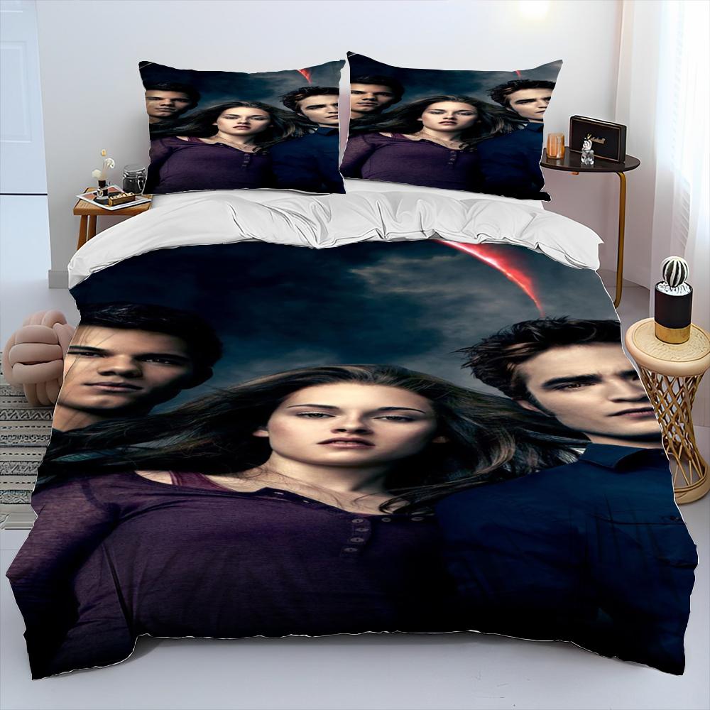 Comforter 3D The Twilight Saga Hd Printed Comforter Bedding Set Bed Set King Queen Size Bedding Set Kid