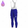 Fdj Winter Thermofleece Radtrikot Set Herren Langarm Radbekleidung Trägerhose Trikot Herren Fahrradtrikot