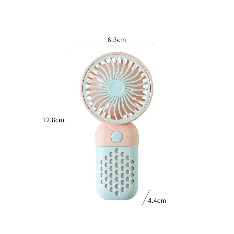 1PCS Handheld Small Fan Cute Mini USB Charging Small Fan Portable Portable Student Dormitory Desktop Small Electric Fan