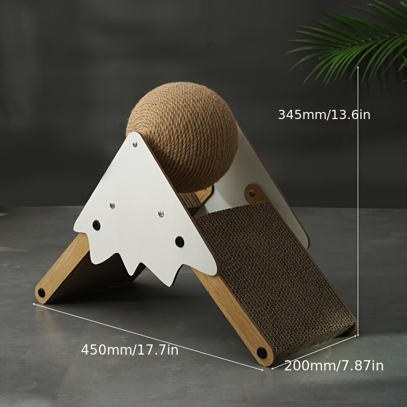 

Прочная и долговечная вертикальная когтеточка для кошек с шариком из сизаля для бесконечного удовольствия белый