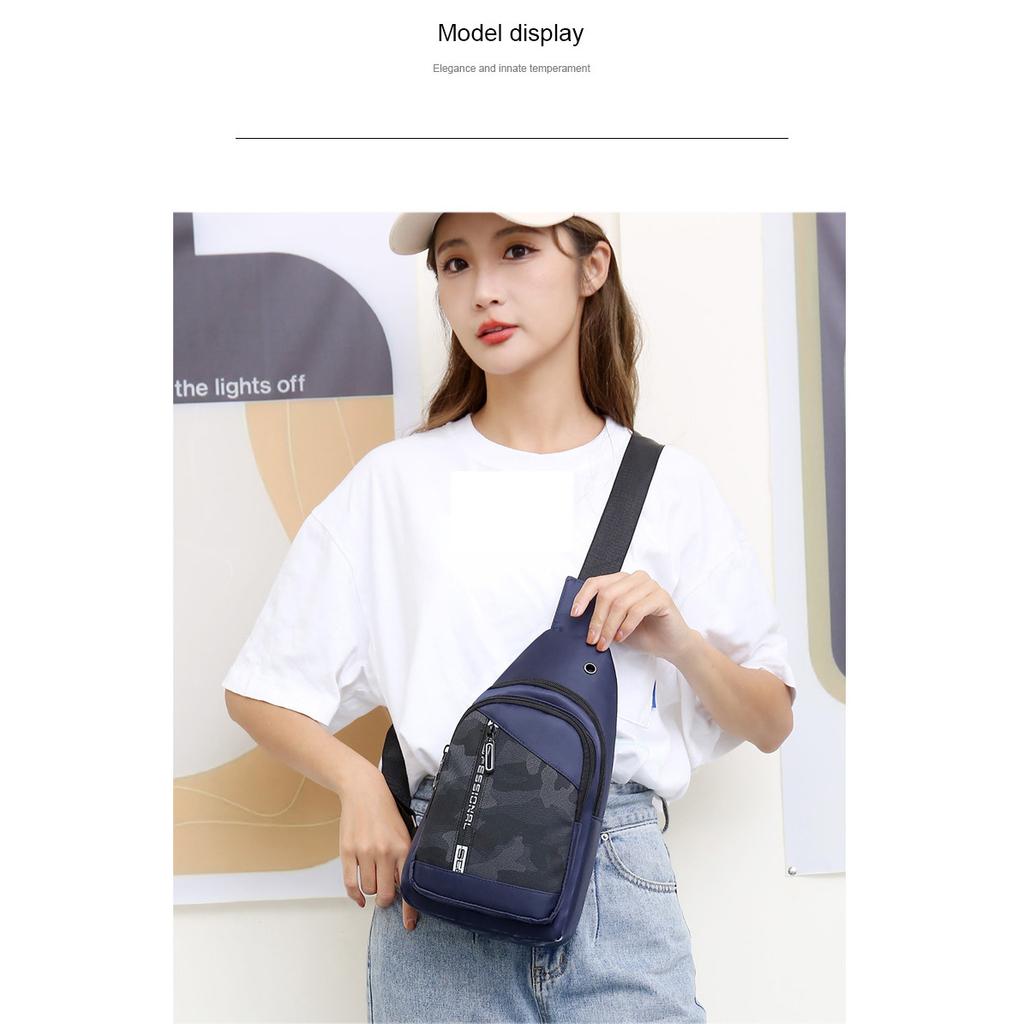 Outdoor Brusttasche Herren 2025 Sommer neue lässige Modetrend Umhängetasche beliebt große Kapazität