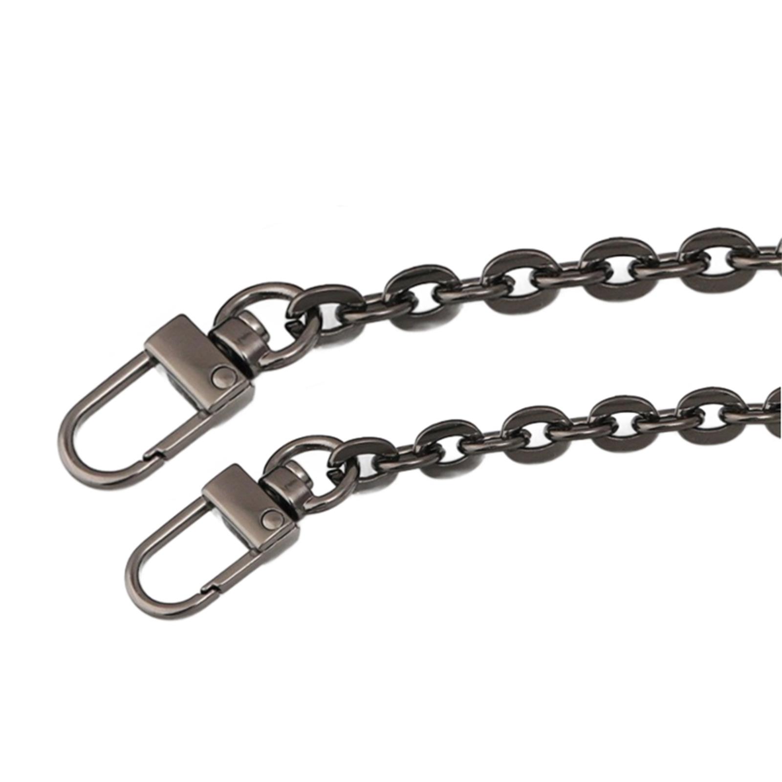 

Металлические цепочки для сумок Золото/Серебро/Черный Замена ремня для сумки Металлические плечевые ремни Цепочка для сумки кроссбоди Аксессуары для сумки 1.2m чёрный