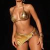 Sexy trägerloser Bikini-Set für Damen aus Polyester für Wassersport
