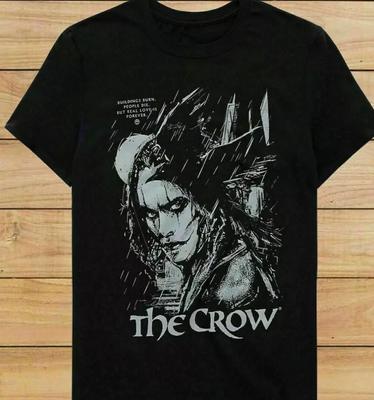 The Crow Forever Classic Black T-shirt Size S-4XL