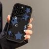 Blue and Black Stars for iPhone16ProMax Mobile Phone Case 14 Apple 13 Matte 12/15 Premium 11 Factory