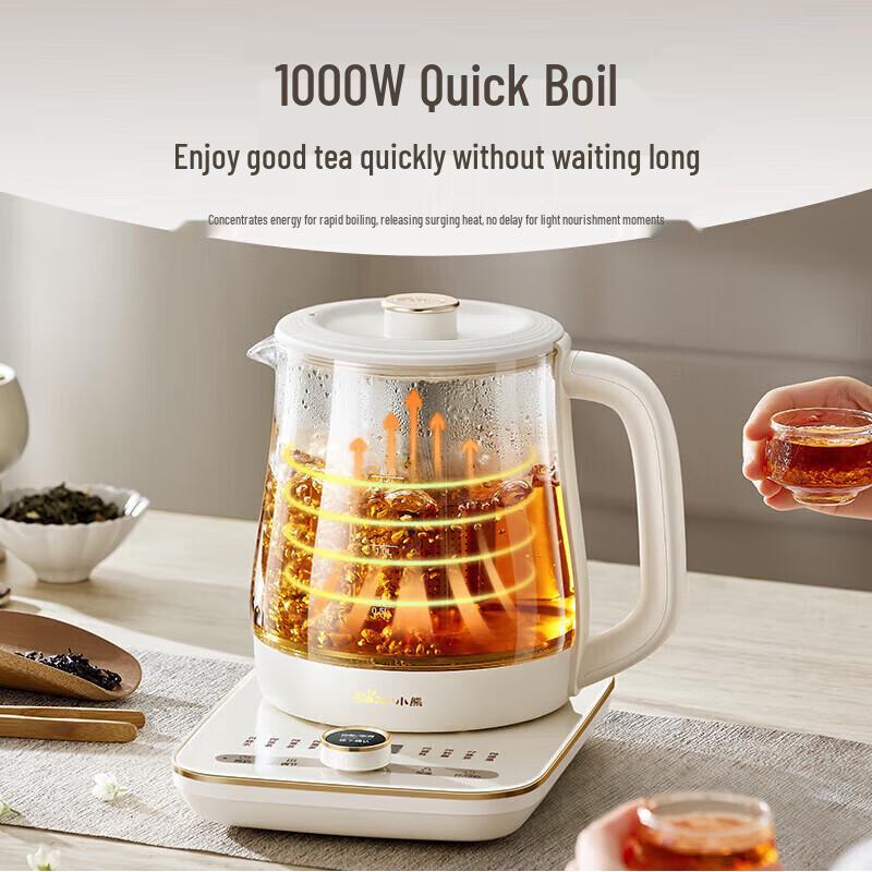 Bear Smart 1.5L Wellness Kettle with Pure Titanium Heating CN plug (adapter included)