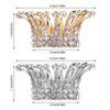Gilt Painted Crown Design Nail Art Brush Holder Alloy Rhinestone Manicure Tool Rack  Home Use