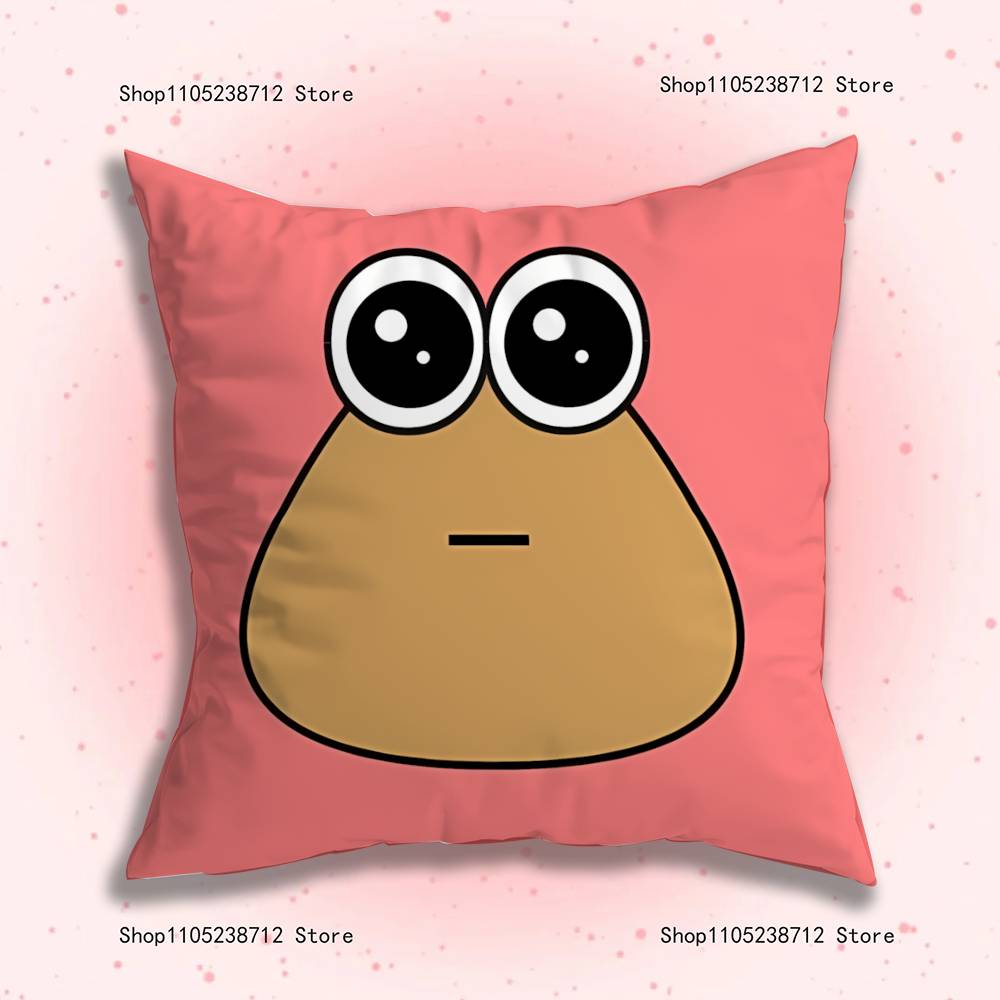 My Pet Alien Emo Noteit Pou Pillowcase Pillowslip Cushion Plush Boys Girls Cartoon Anime Kawaii Decoration Birthday Cute Gifts
