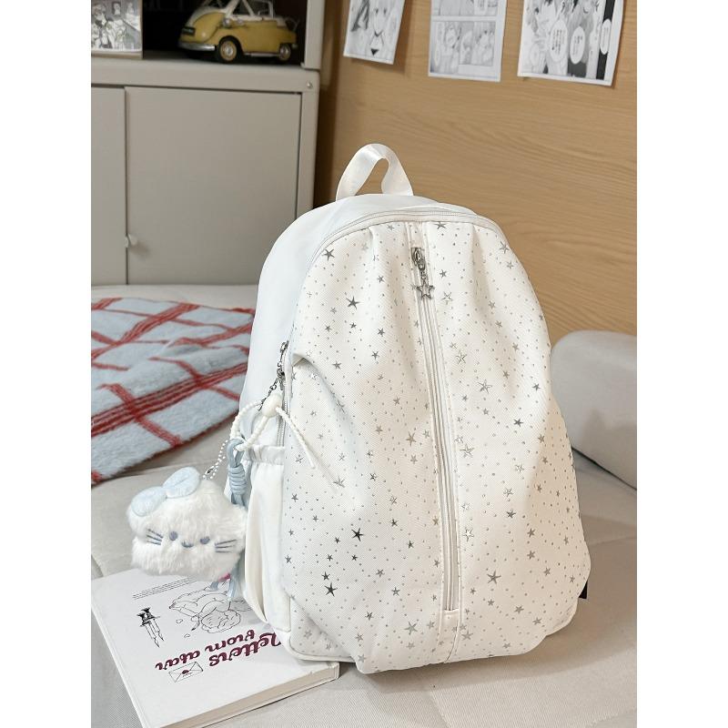 Spring New Schoolbag Women's Korean Ins Sweet Stars Girl Travel Small Backpack High Value Mori Backpack