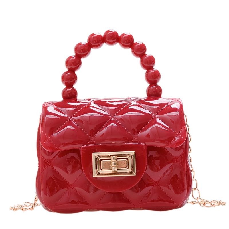 Popular Super Hot Transparent Jelly Bag Portable Mini Bag Children's Small Bag Girls Cute Small Satchel