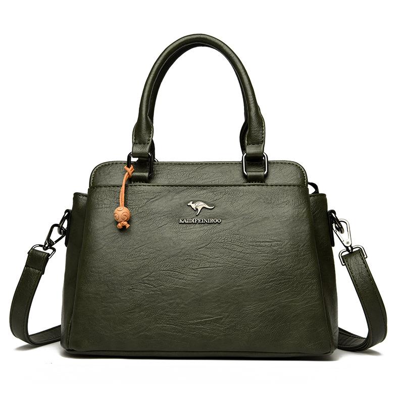 

Женская сумка-мессенджер большой вместимости, повседневная сумка для мамы, сумка через плечо зелёный