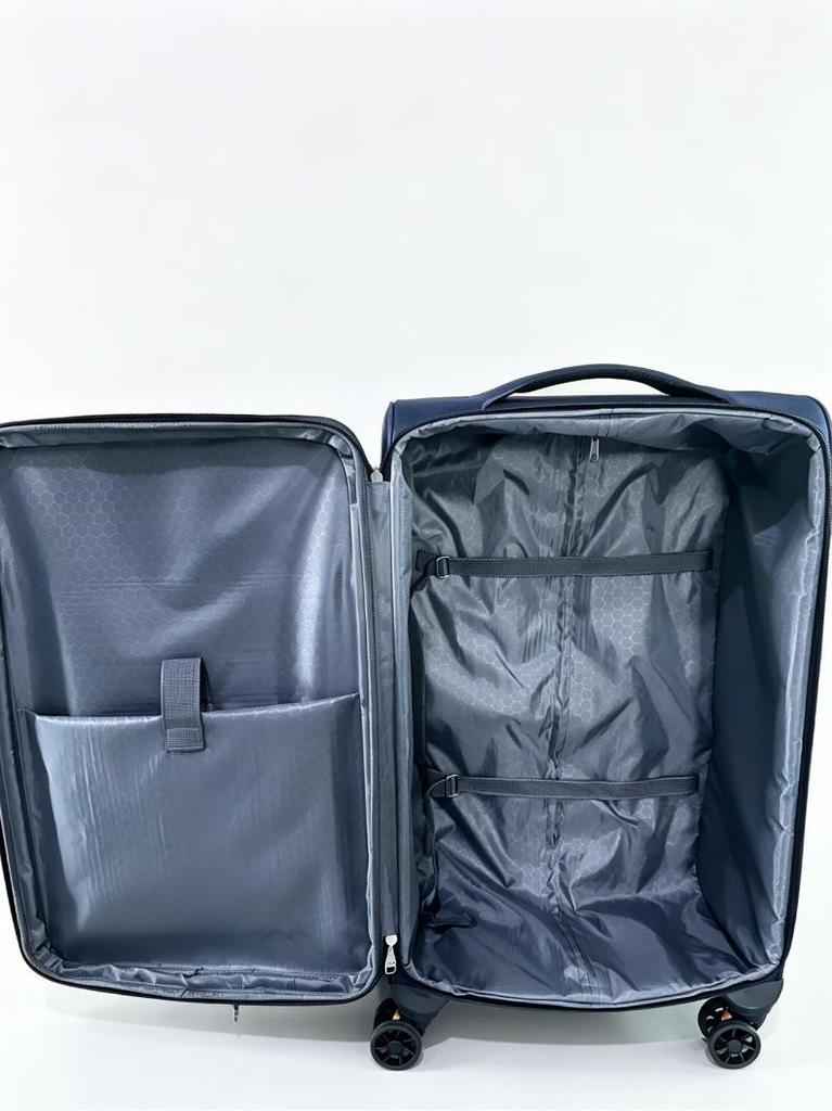 Luxury Men's Soft Leather Business Trolley: Large Capacity Travel Suitcase with Universal Wheels and Combination Lock.