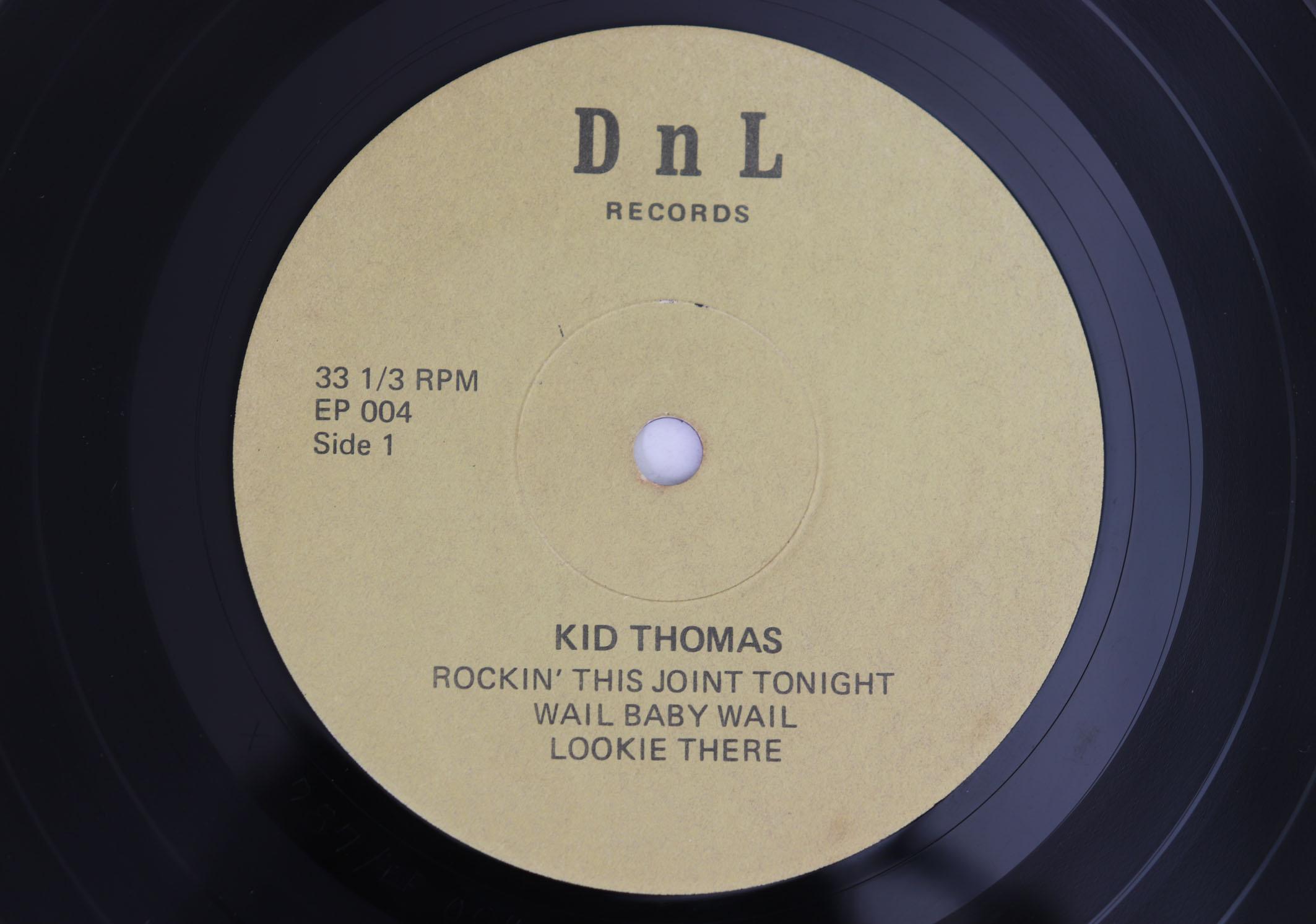 

7inch Record KID THOMAS - Rockin This Joint Tonight EP004 DNL US Blues Used