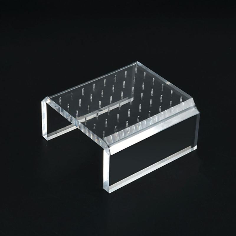 Clear Acrylic Jewelry Rack Needle-style Ear Nail Earring Shelf Earrings Display Board Necklace Display Rack for Women