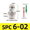 AKH Pneumatic Check Valve One-way Exhaust Valve Straight-through SPC8-02 VPC8-01 Prevents Air Backflow BSPT Thread 1/8 1/4 3/8