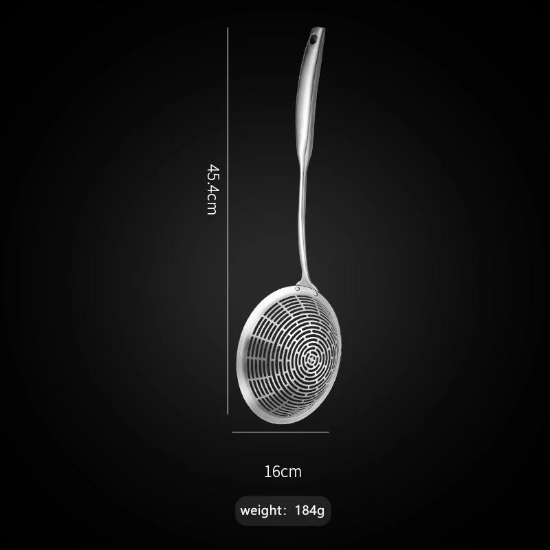 Long Handle Stainless Steel Colander Pasta Hot Pot Oil Filter Strainer Spoon Kitchen Fried Food Net Sieve Spoon Cooking Tools