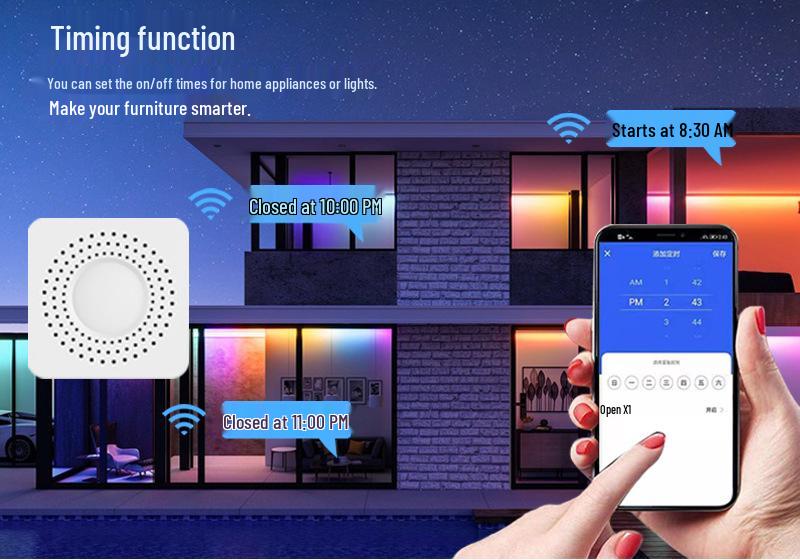 Graffiti Matter Smart Home Voice-Controlled Switch with Timing and Cross-Platform Compatibility
