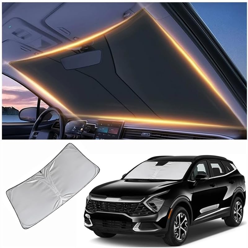 Windshield Sun Shade For Kia Carnival Front Window Shades Cover For 2010-2025 Carnival Windshield Sun Visor Protector Car Accessories