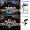 Solar Lights Outdoor Garden 200/288LED Solar Security Light Motion Sensor 3 Mode Waterproof Solar Powered Flood Lamp Yard Garage