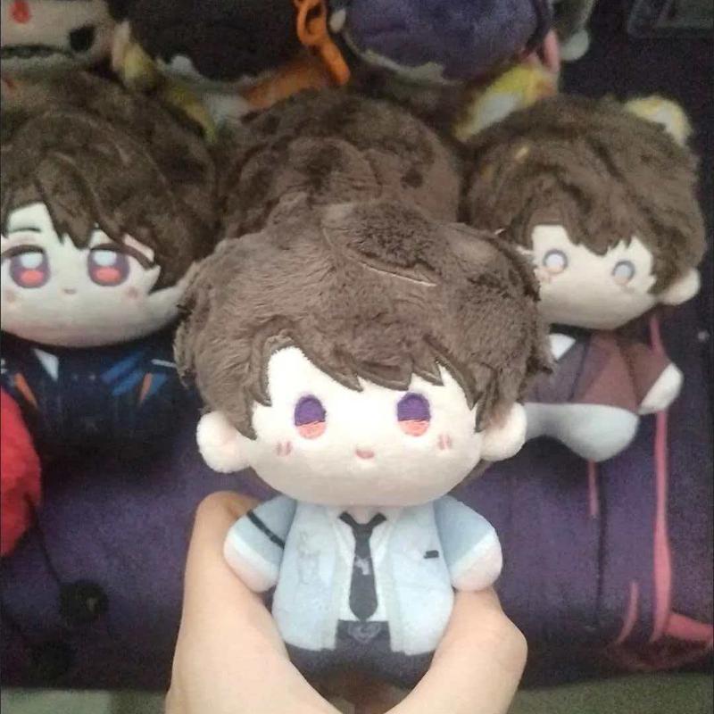 10cm Anime Spiel Liebe und Deepspace Kawaii Cosplay Weiche Baumwollpuppe Seestern Körper Caleb Geburtstagsreihe Mini Spielzeugfigur Geschenk für Fans