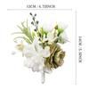 Uflower Groom Groomsmen Guest Boutonniere Set, Artificial Flowers for Wedding, Prom, Homecoming,Anniversary, Graduation