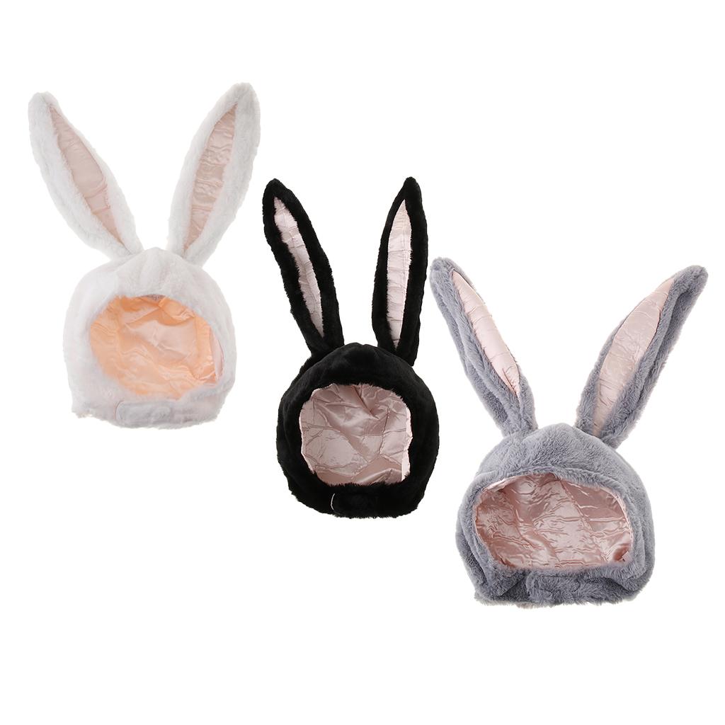 Cartoon Rabbit Hat Cute Bunny Costume Hat Cotton Plush Warm Birthday Hat for Kids Girls Boys Christmas Gift