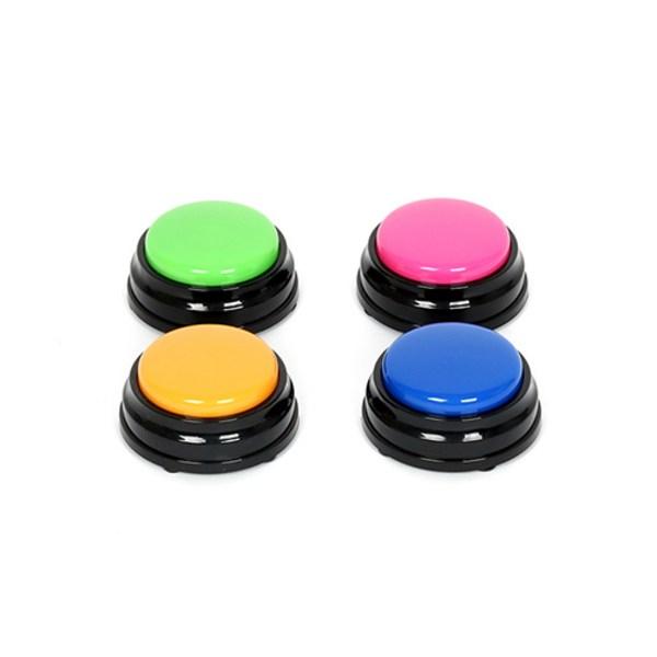 Clopoțel de antrenament pentru gustare îmbunătățit Berry & Pet Supplies Button Talk NOU Button Talk sub 8 kg, galben, 1 bucată