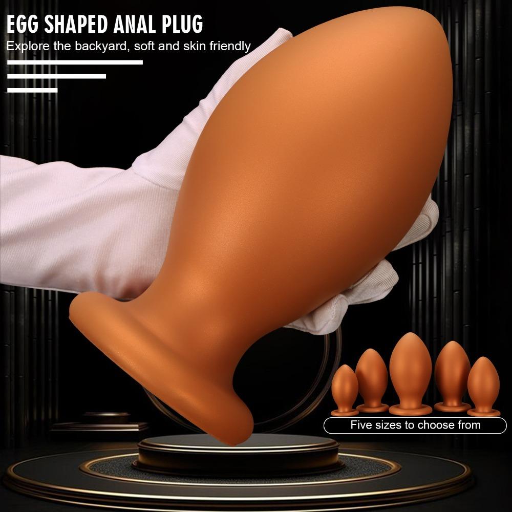 Extra Large Silicone Anal Plug Butt Plug for Men Women Wearable Anal Dilator Soft Sex Toys