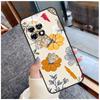 Orange Flower Pattern Case For OnePlus Nord CE 2 3 Lite 2T N10 N20 N30 Ace 8T 9RT 10T 10R 8 9 10 Pro 11 Coque