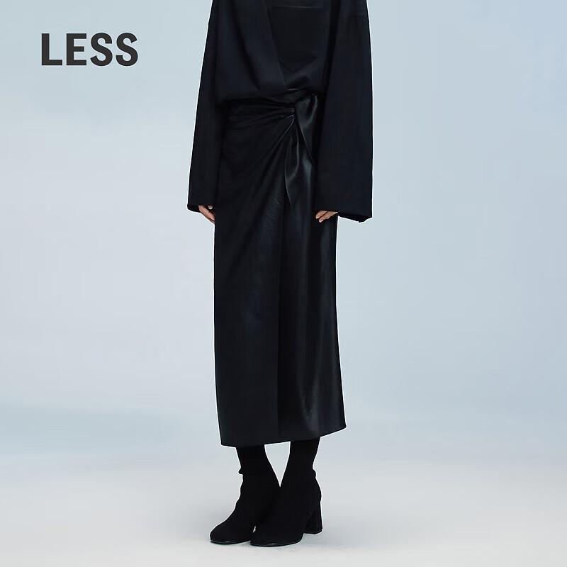 LESS 2024 Autumn Slim Straight Mid-length Skirt L