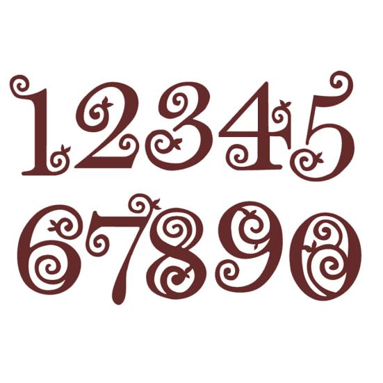 0-9 Digitale Metallschneidformen Schablone für DIY Scrapbooking Prägepapier