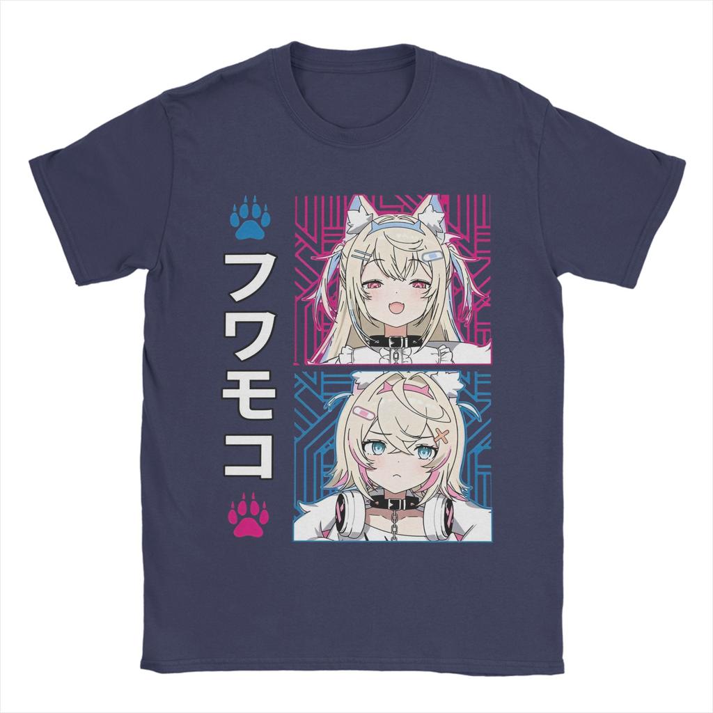 FuwaMoco Advent Hololive Tee Shirt for Men Women Graphic T Shirts  Cotton Clothes