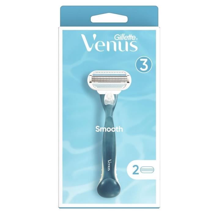 Gillette venus rasoir feminin smooth - 2 lames