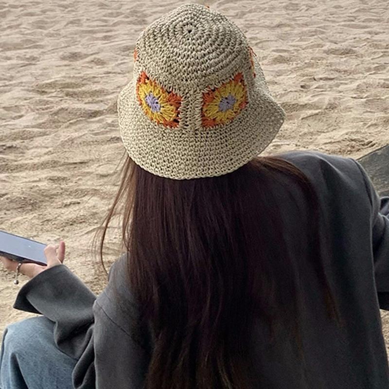 Summer Women Hats Wide Brim Sunscreen Fisherman Hat Supplies Lovely Bucket Hat