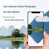 Universal Mobile Phone Reflection Clip for Travel Selfies and Photography