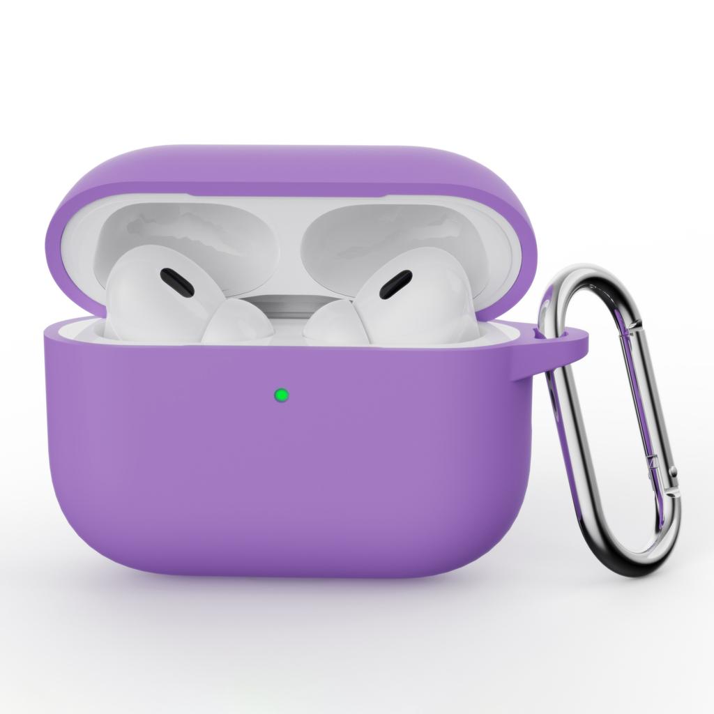 For AirPods Pro 3 Silicone Case Earphone Protective Cover with Carabiner