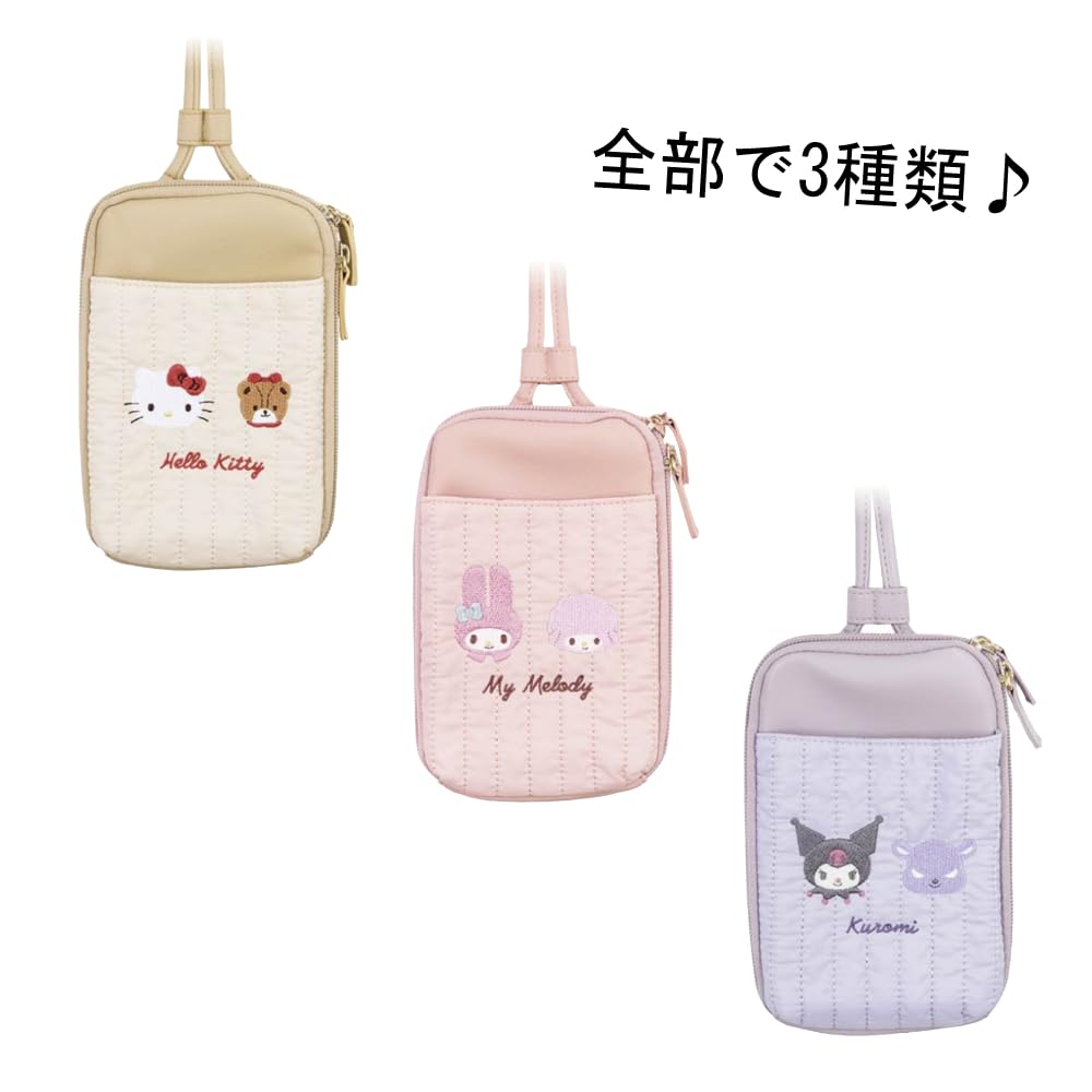 Marimo Craft Sanrio Quilting Series Pouch My Melody W13 x H19 x Multi-Shoulder D3.5cm SRTZ-113