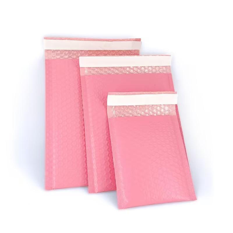 Thickened Pink Bubble Wrap Express Bag - Shockproof, Drop-Proof Co-Extrusion Film Foam Packaging