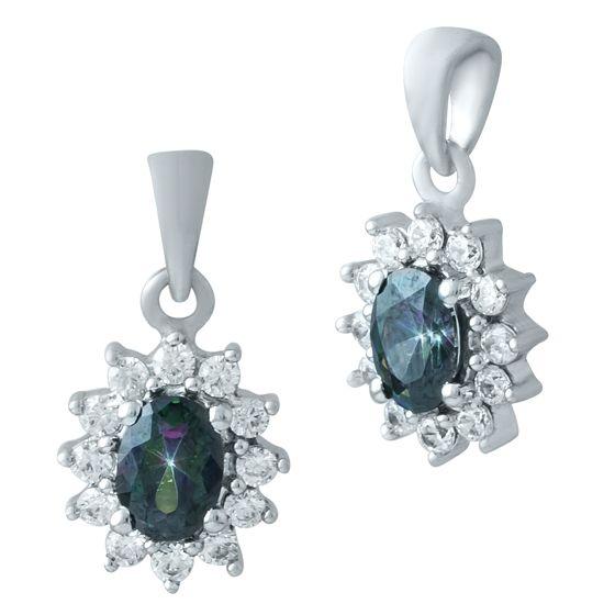 

Срібна підвіска з топазом 1.1ct (1933459) різнокольорові кольору